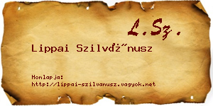 Lippai Szilvánusz névjegykártya